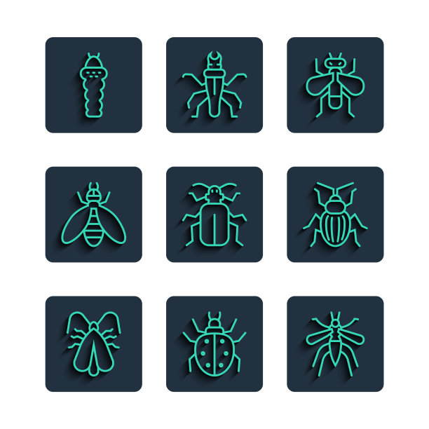 套线衣蛾螨蚊子虫蝇图片下载