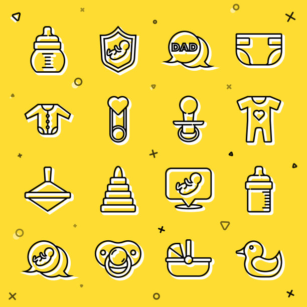 套线橡皮鸭宝宝奶瓶衣服讲话图片下载