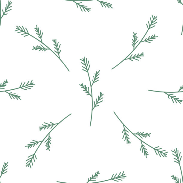 无缝图案与叶子和抽象形状。抽象简约的艺术。可爱的孩子幼儿园重复的背景。波西米亚风格的图案，用于在纺织品或纸上印刷。图片下载