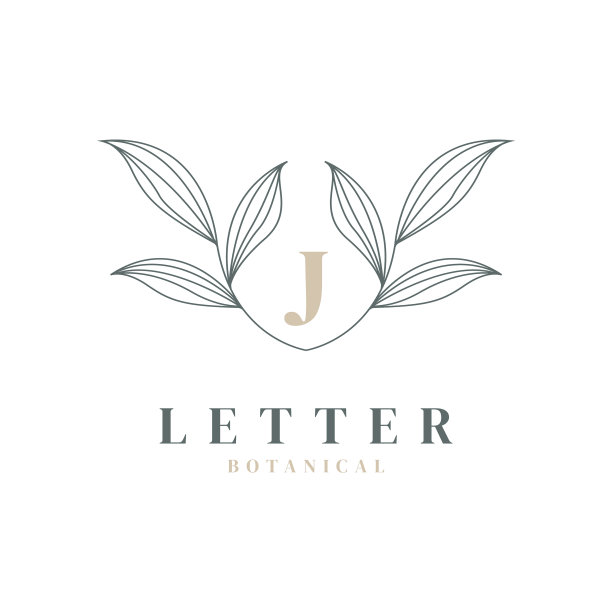 首字母j花卉和植物标志自然图片下载