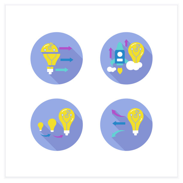 创新平面图标集图片下载