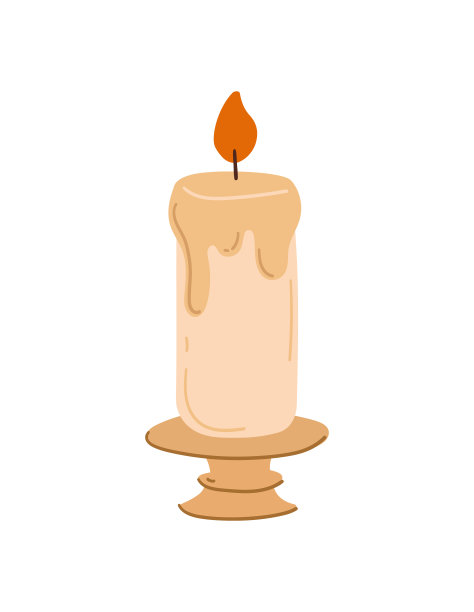 蜡烛在架子上图片下载