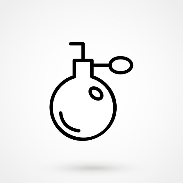 香水图标在白色背景图片下载