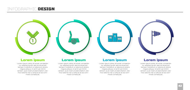 设置奖牌高尔夫球，高尔夫球杆与球，奖励在体育获胜者的领奖台和旗帜。业务信息模板。向量图片下载