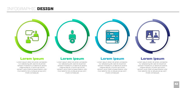 设置两个坐着的男人聊天，添加到朋友，笔记本电脑聊天信息和视频聊天会议。业务信息模板。向量图片下载