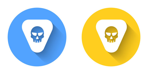 白色吉他选择图标孤立与长阴影背景。乐器。圆按钮。向量图片下载