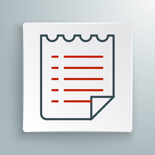 行愿望列表模板图标孤立在白色背景上。色彩斑斓的轮廓的概念。向量图片下载