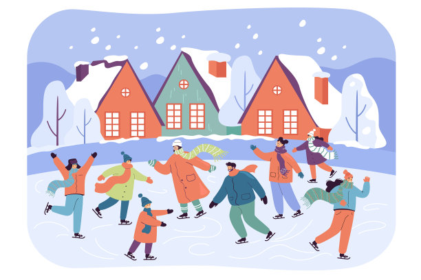 一群人欢度圣诞节图片下载