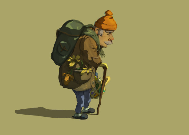 送杂货的老人图片下载