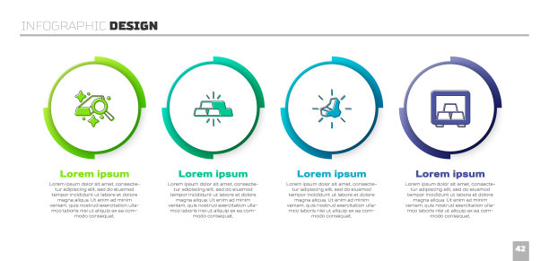 设置金条，金块和安全与黄金。业务信息模板。向量图片下载