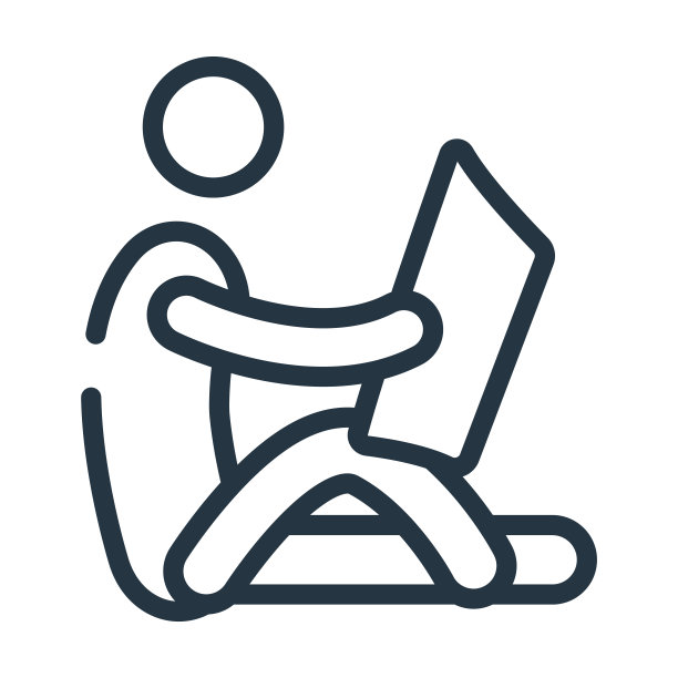 棍人阅读细线图标。人，业务线性图标从行为概念孤立轮廓符号。矢量插图符号元素的网页设计和应用程序。图片下载