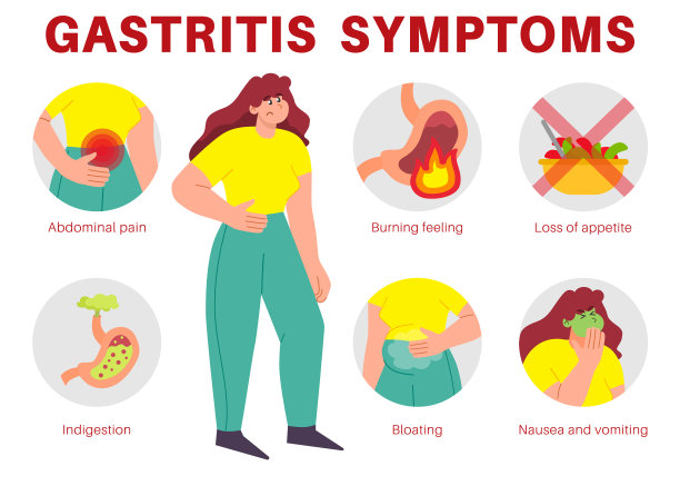 有胃炎症状的女人图片下载