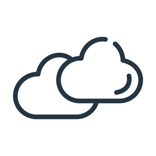 阴天细线图标。云，天线性图标从机场航站楼概念孤立轮廓标志。矢量插图符号元素的网页设计和应用程序。图片下载