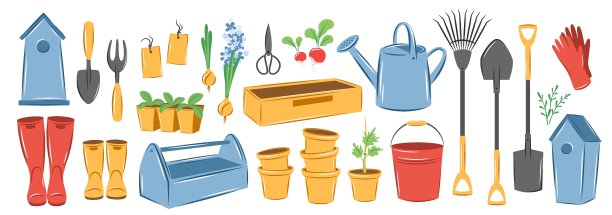 春天花园工具包01图片下载