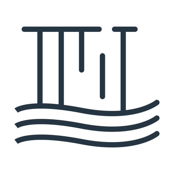 瀑布细线图标。山、自然的线性图标源自非洲概念孤立的轮廓标志。矢量插图符号元素的网页设计和应用程序。图片下载