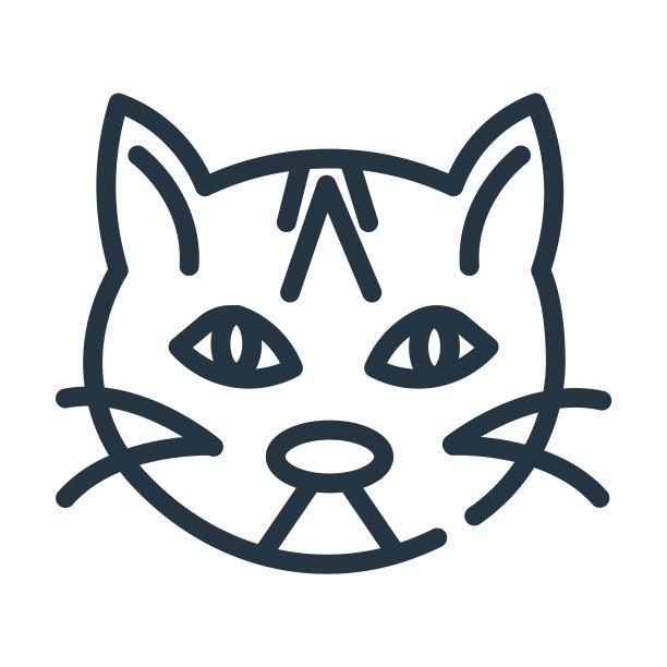 马恩岛猫细线图标。猫，连体线性图标从猫品种概念孤立轮廓标志。矢量插图符号元素的网页设计和应用程序。图片下载