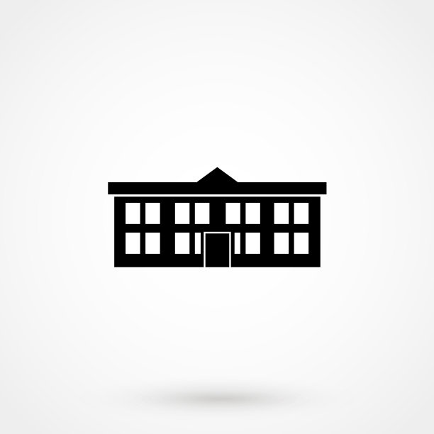 经典的学校建筑平面图标图片下载