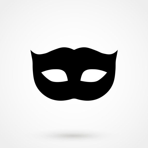 嘉年华面具图标平图片下载