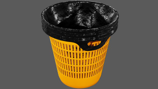一个3D渲染塑料回收站图片下载