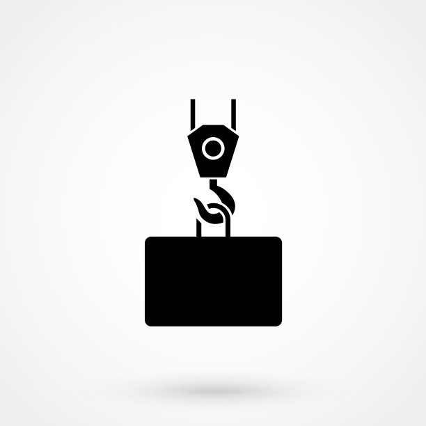 起重机图标孤立标志符号图片下载