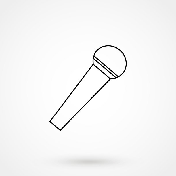 麦克风图标平图片下载