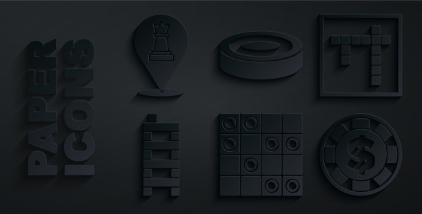 棋盘游戏西洋棋，宾果麻将棋子图片下载