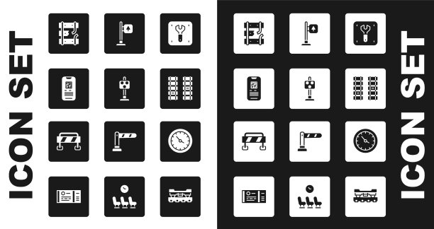 设置维修铁路列车交通灯e图片下载