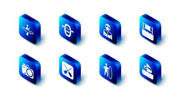 备有划桨潜水服的小船图片下载