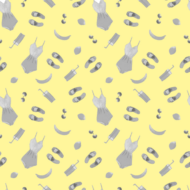 无缝图案与沙滩服图片下载