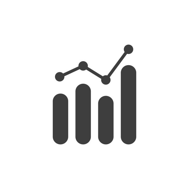 白色背景上的分析图标。统计图标。向量图片下载