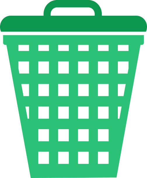 垃圾桶图标符号设计图片下载