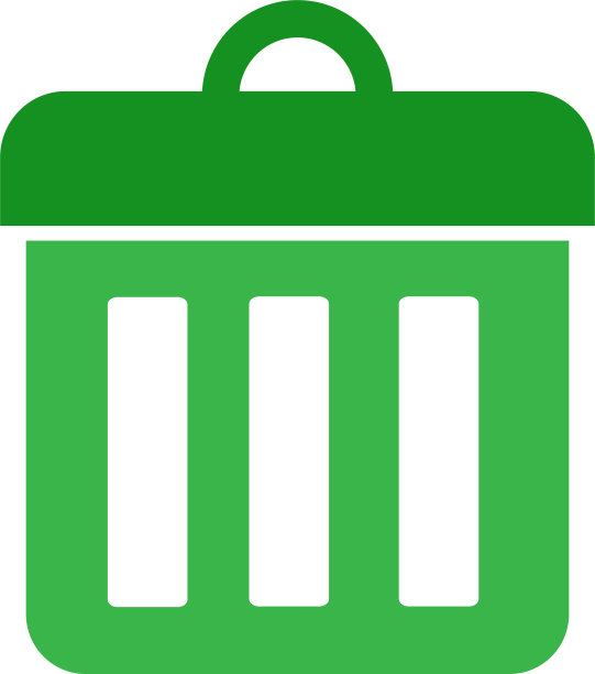 垃圾桶图标符号设计图片下载