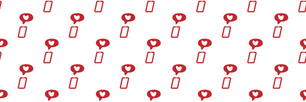 就像符号的无缝模式。无缝模式与社交媒体手绘喜欢。网上交友模式。社交网络背景的语音气泡。博主。水平的横幅标志像按钮。为社交媒体设计。图片下载