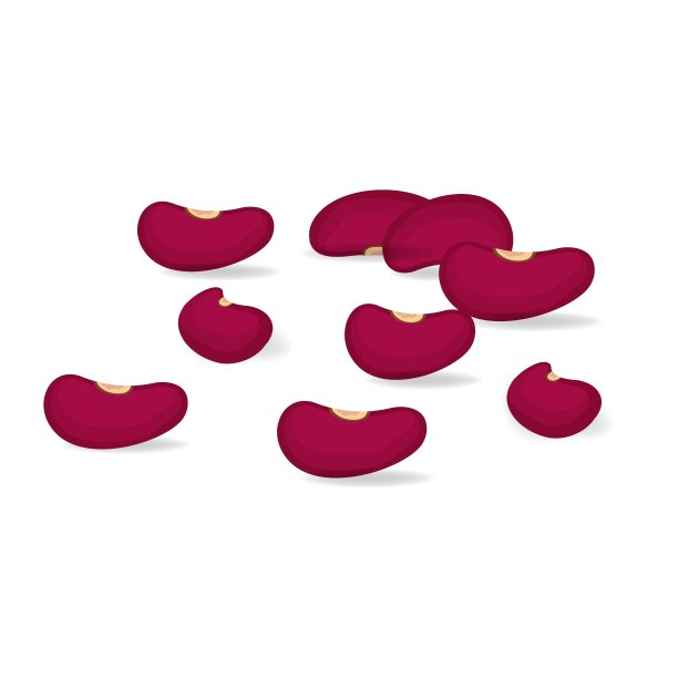 大豆或普通的豆类和成堆的豆类是孤立的天然食品。豆荚堆，大豆种子农业植物，矢量插图图片下载