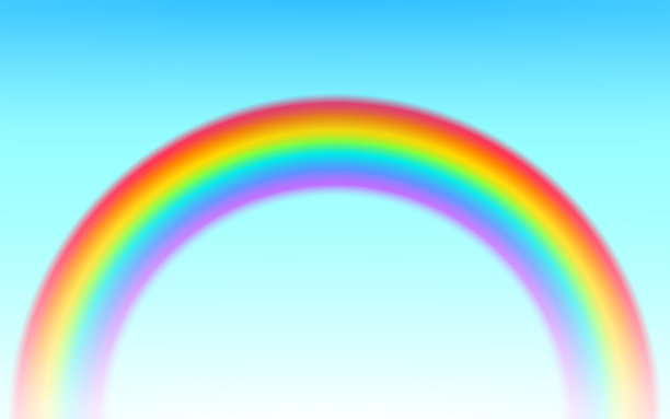 彩虹彩色模糊背景。梯度网格平滑混合网格。明亮的颜色充满活力的水平条纹壁纸多色矢量插图图片下载