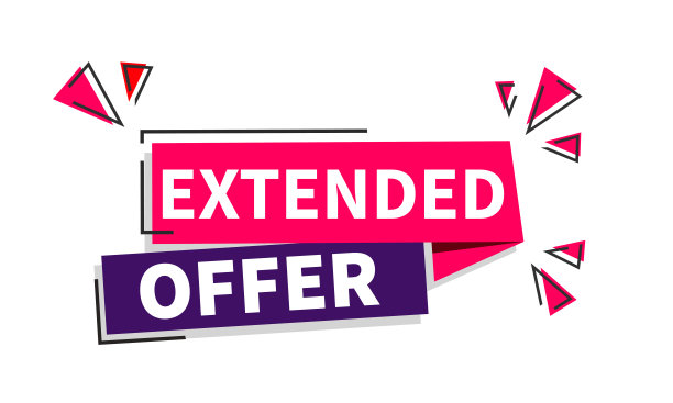 矢量插图旗帜延长提供标签图片下载