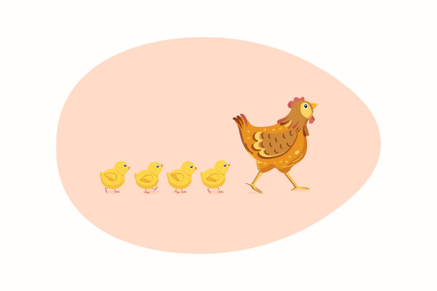 母鸡，鸡和蛋。图片下载