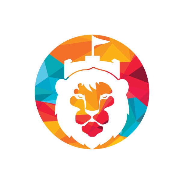 狮子堡矢量符号设计模板。图片下载