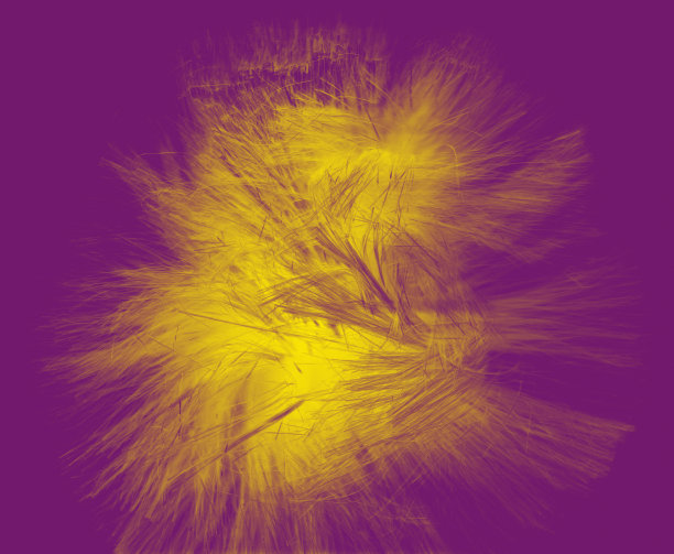 五颜六色的毛对象。图片下载