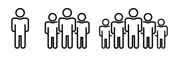 群组人物图标向量集图片下载