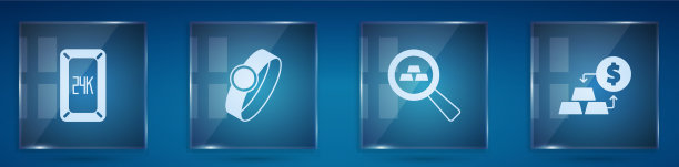 设置金条24k戒指和兑换货币图片下载