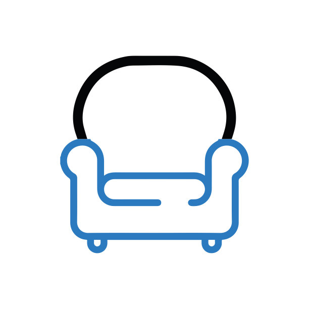 扶手椅或休息椅图标图片下载