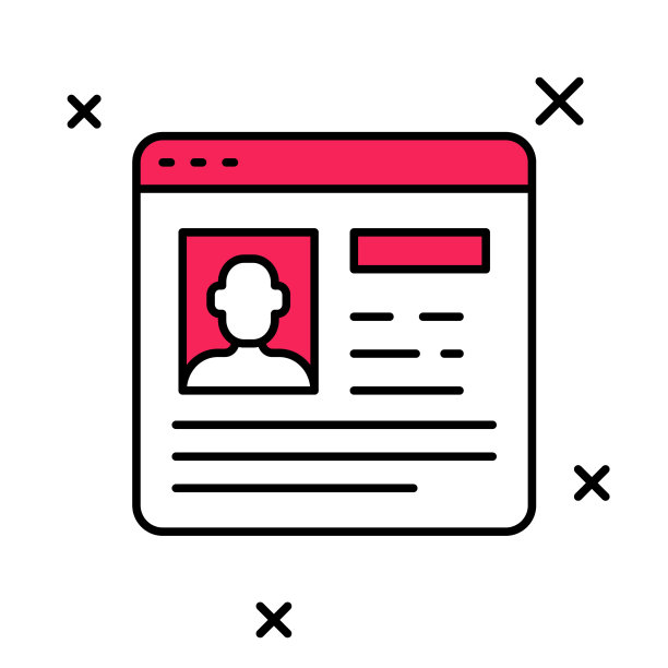 填充大纲的简历图标孤立在白色背景。简历的应用程序。寻找专业人员。分析人员的简历。向量图片下载