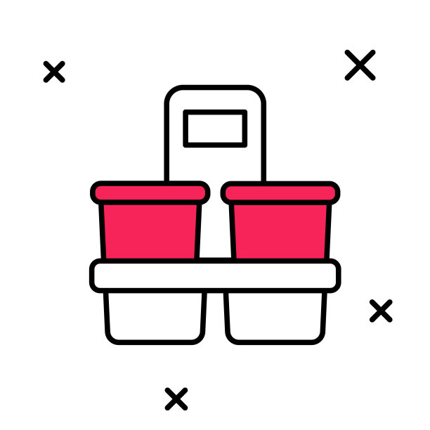 填充轮廓咖啡杯去图标孤立在白色背景。向量图片下载