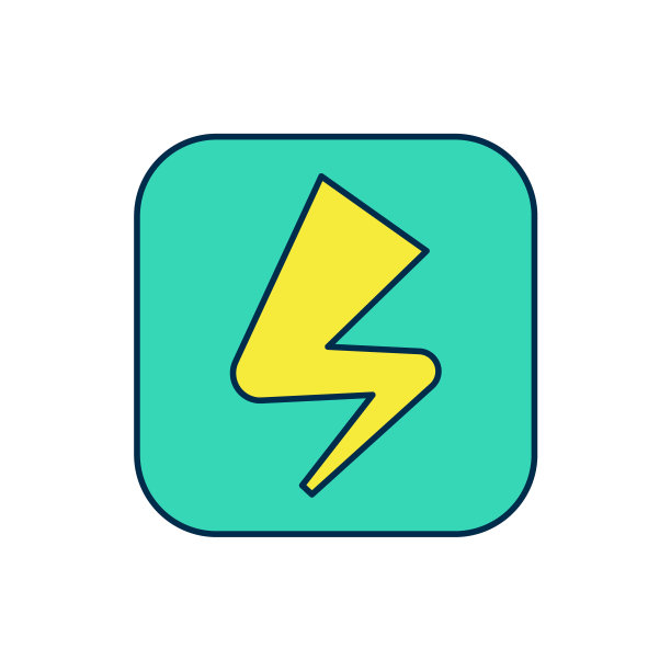 填充轮廓闪电闪电图标孤立在白色背景上。Flash的迹象。闪电图标。雷击。照明罢工。向量图片下载