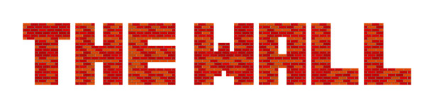 墙上刻字。矢量插图孤立在白色图片下载