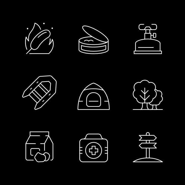 设置线图标露营图片下载