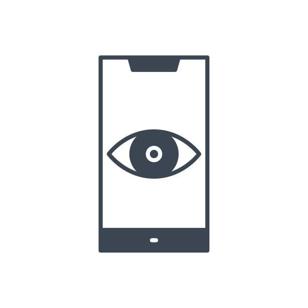 监控智能手机相关矢量字形图标图片下载