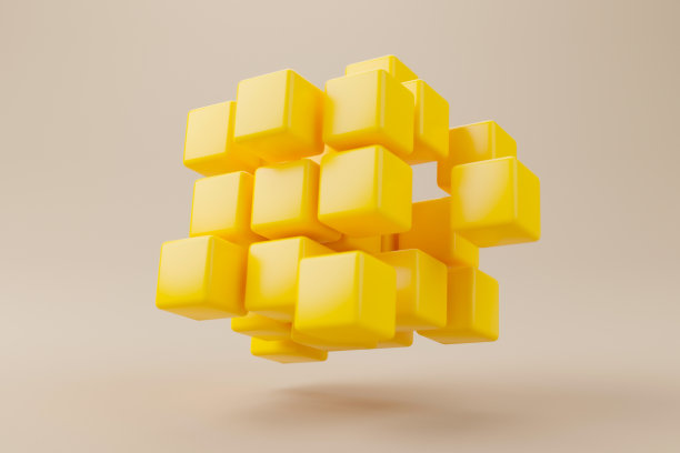 Fintech概念。技术区块链金融货币、硬币和代币。3 d渲染图图片下载