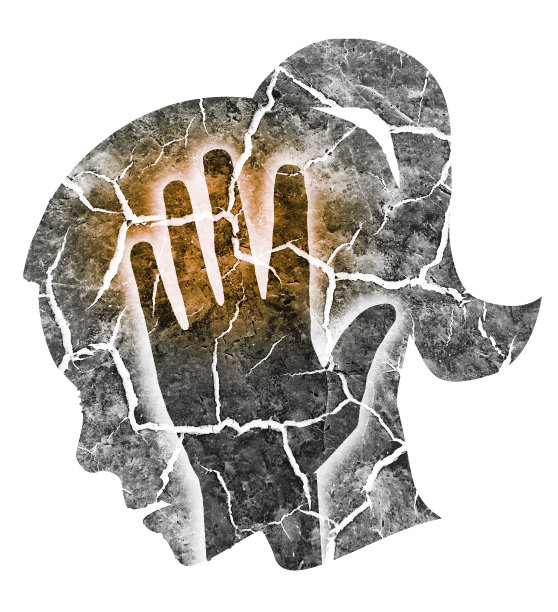 女人，头痛，偏头痛，抑郁图片下载